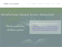 Tablet Screenshot of mbsrlosangeles.com